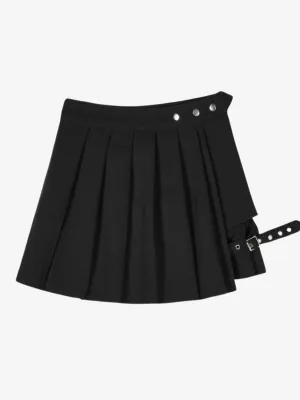 WOMEN'S DARK PLEATED SKIRT