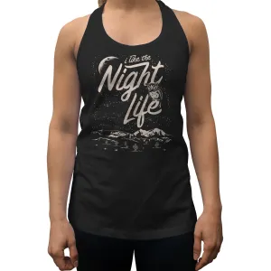 Women's I Like the Night Life Racerback Tank Top