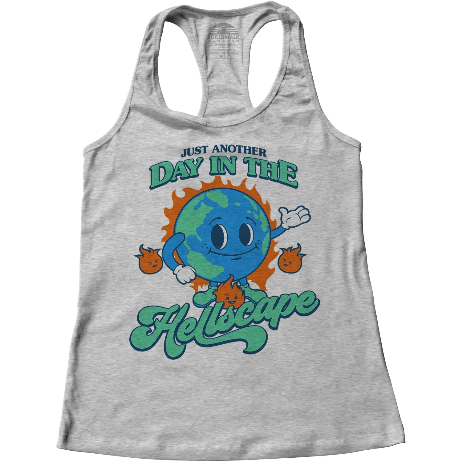 Women's Just Another Day in the Hellscape Racerback Tank Top