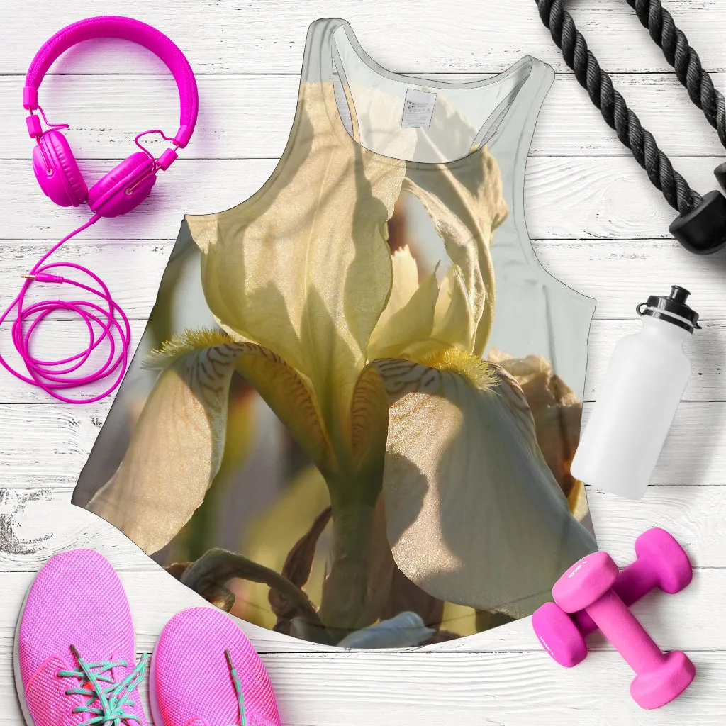 Women's Racerback Tank - Sunlit Iris #2 Design
