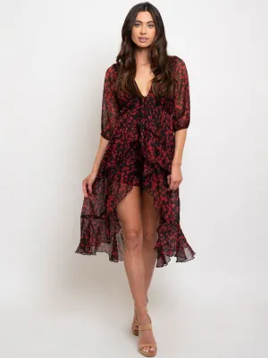 WOMEN'S RUFFLE FRONT ZIPPER ROMPER
