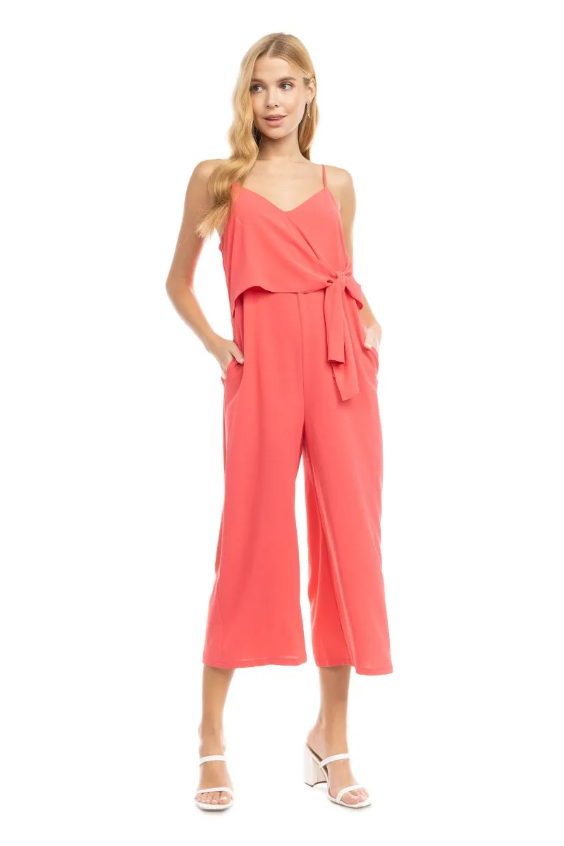Wrapped Front Top Cami Jumpsuit