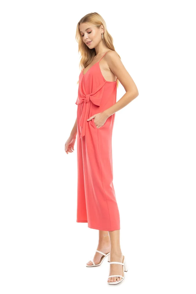 Wrapped Front Top Cami Jumpsuit
