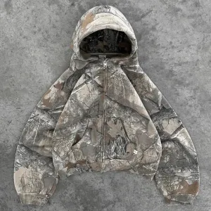 Y2K Oversized Camo Hoodies Streetwear