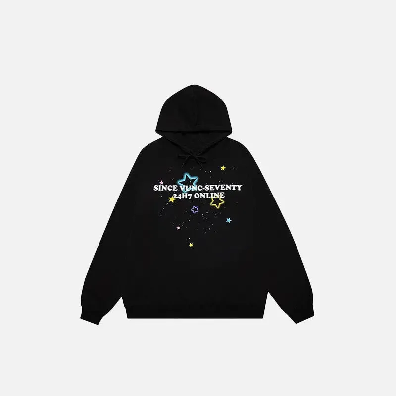 Y2K Star Graphic Oversized Hoodie for Ultimate Comfort and Style