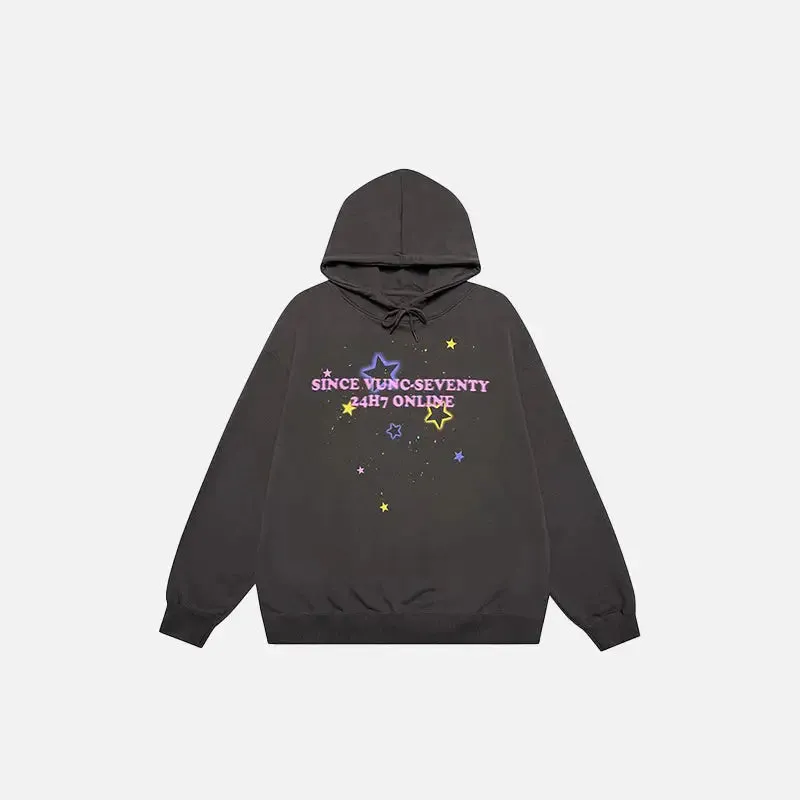 Y2K Star Graphic Oversized Hoodie for Ultimate Comfort and Style