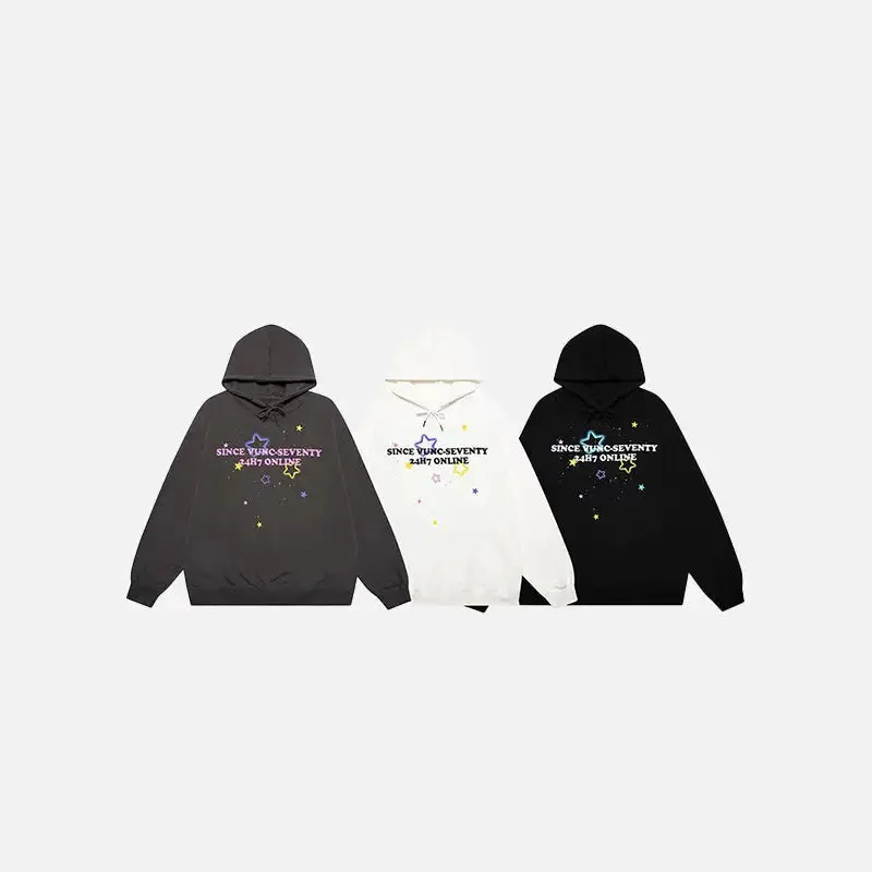 Y2K Star Graphic Oversized Hoodie for Ultimate Comfort and Style