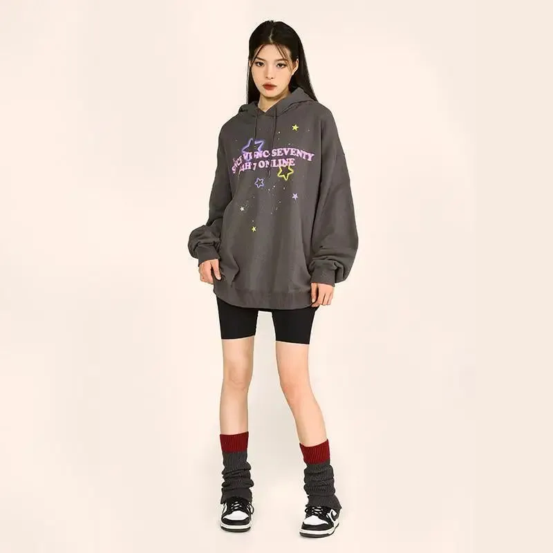 Y2K Star Graphic Oversized Hoodie for Ultimate Comfort and Style