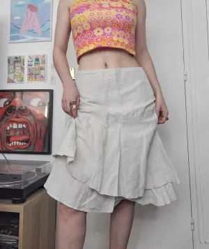 Y2k vintage pleated skirt