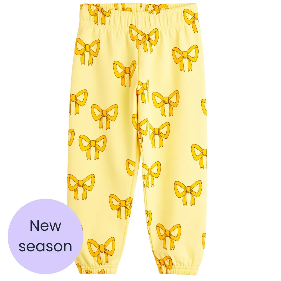 Yellow Bow Joggers