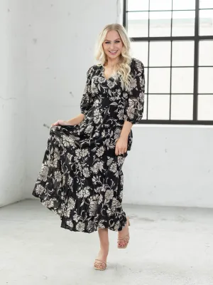 Z Supply Adelina Ari Floral Midi Dress