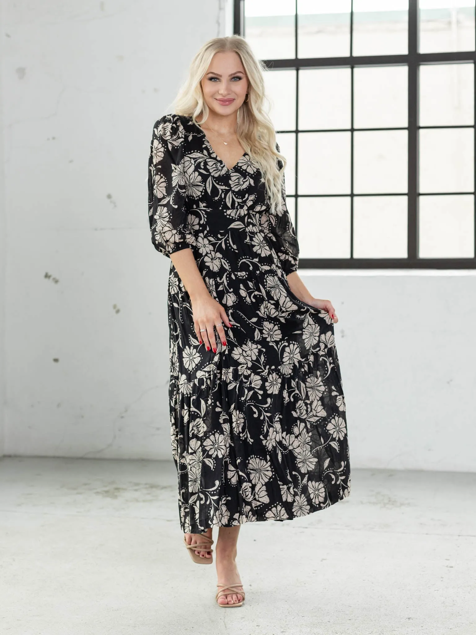 Z Supply Adelina Ari Floral Midi Dress