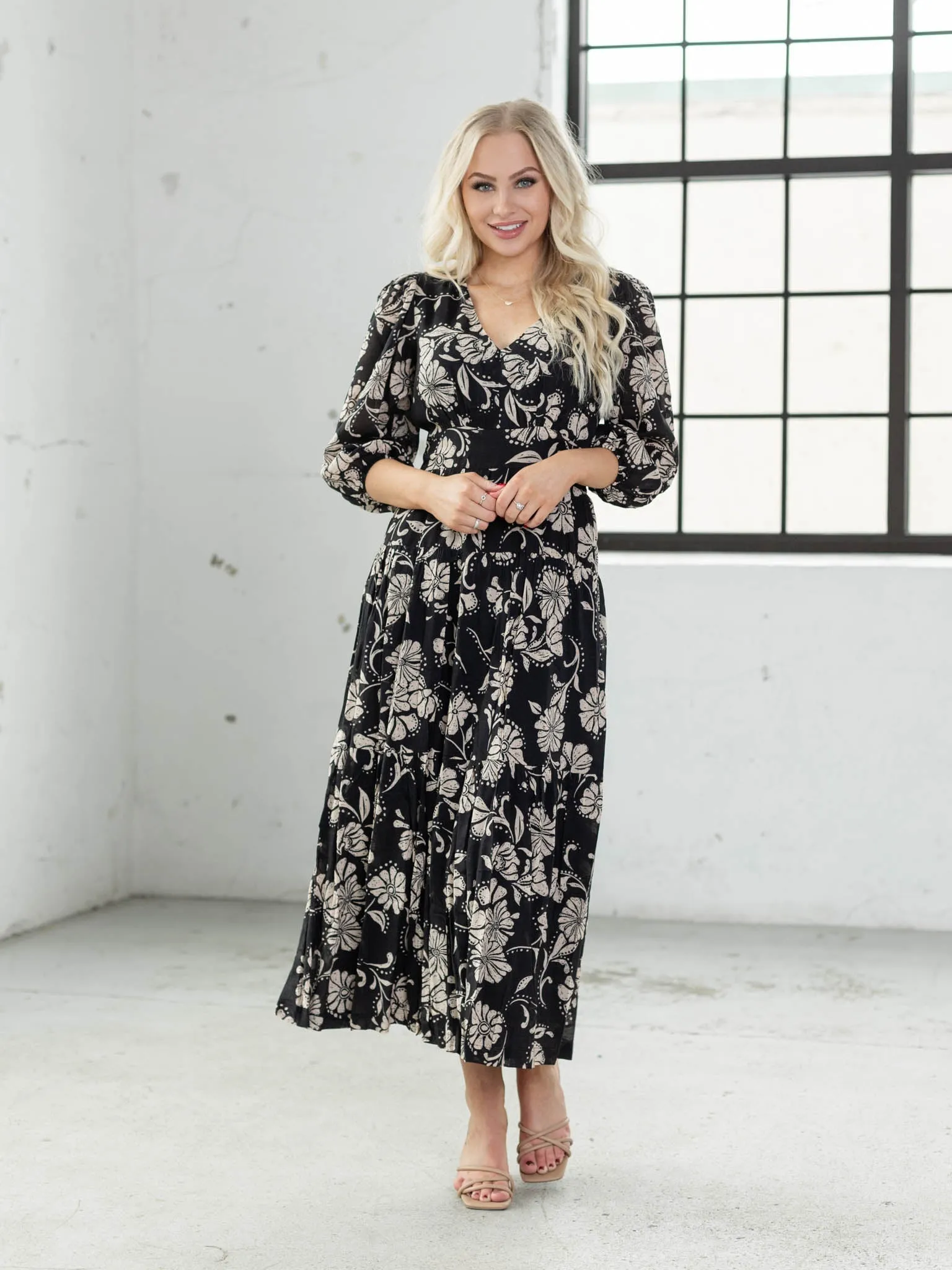 Z Supply Adelina Ari Floral Midi Dress