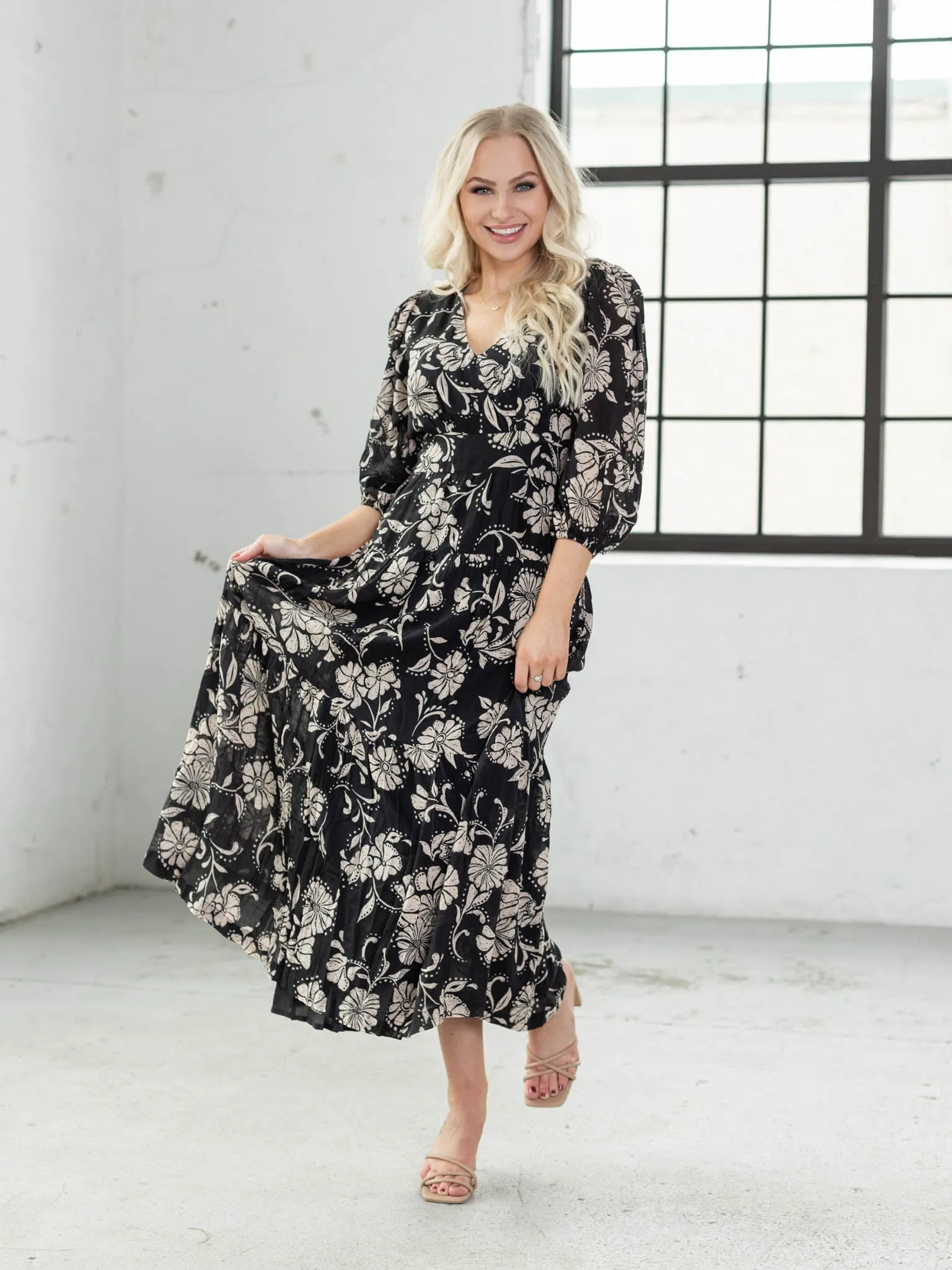 Z Supply Adelina Ari Floral Midi Dress