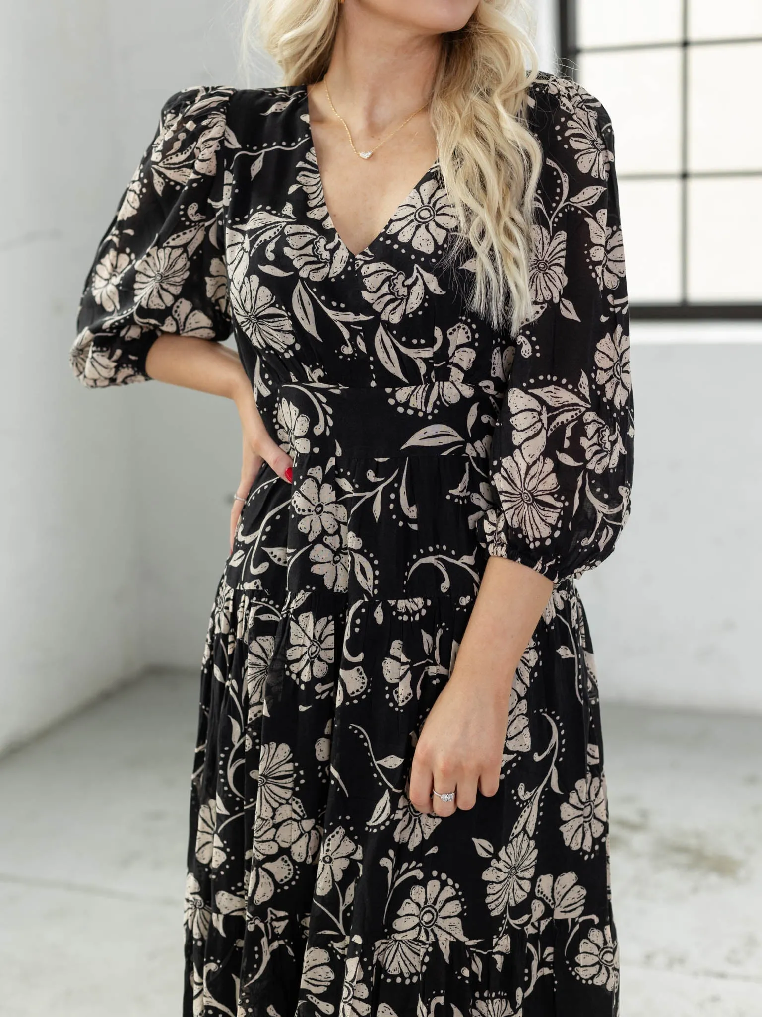 Z Supply Adelina Ari Floral Midi Dress