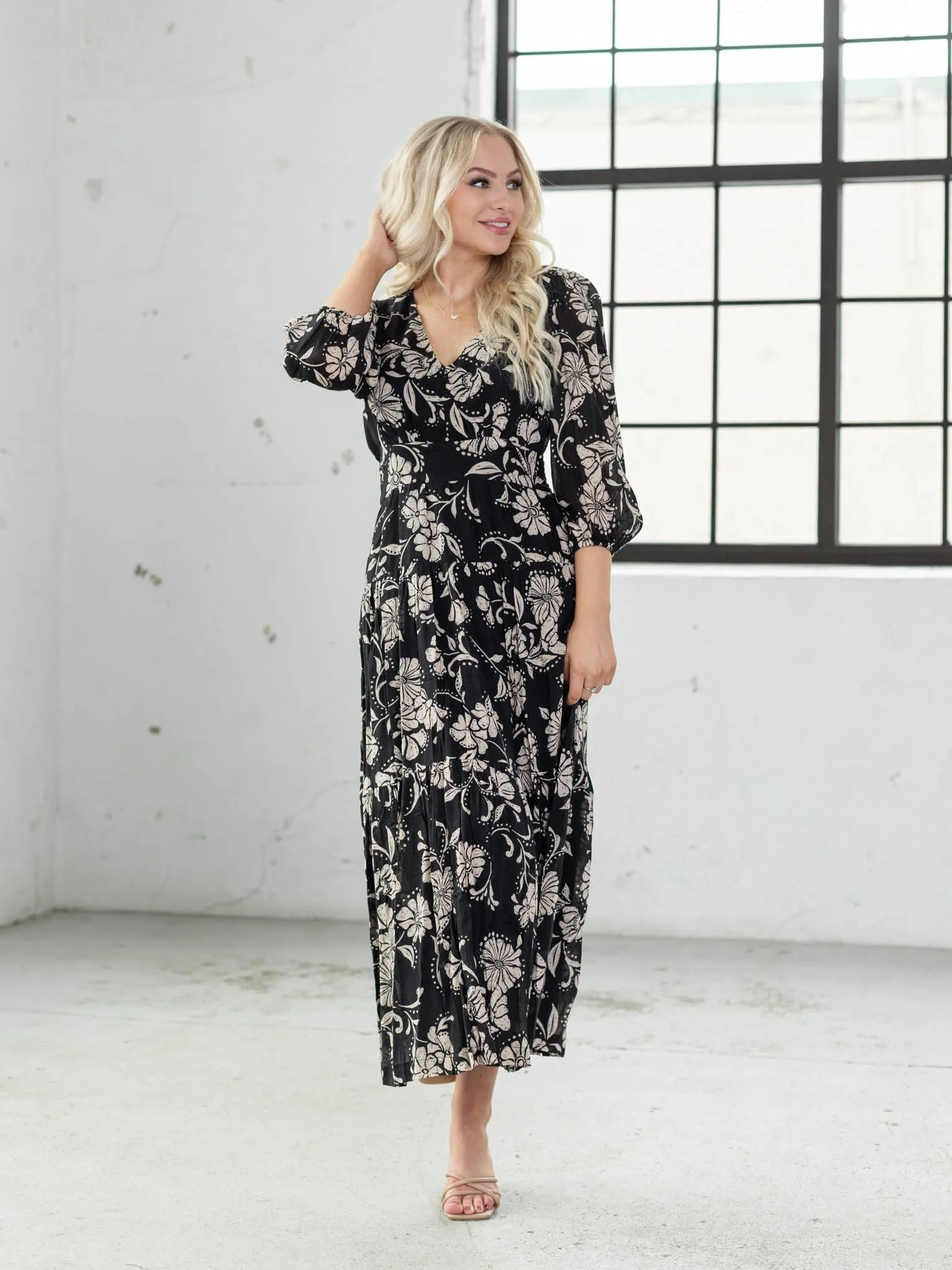 Z Supply Adelina Ari Floral Midi Dress